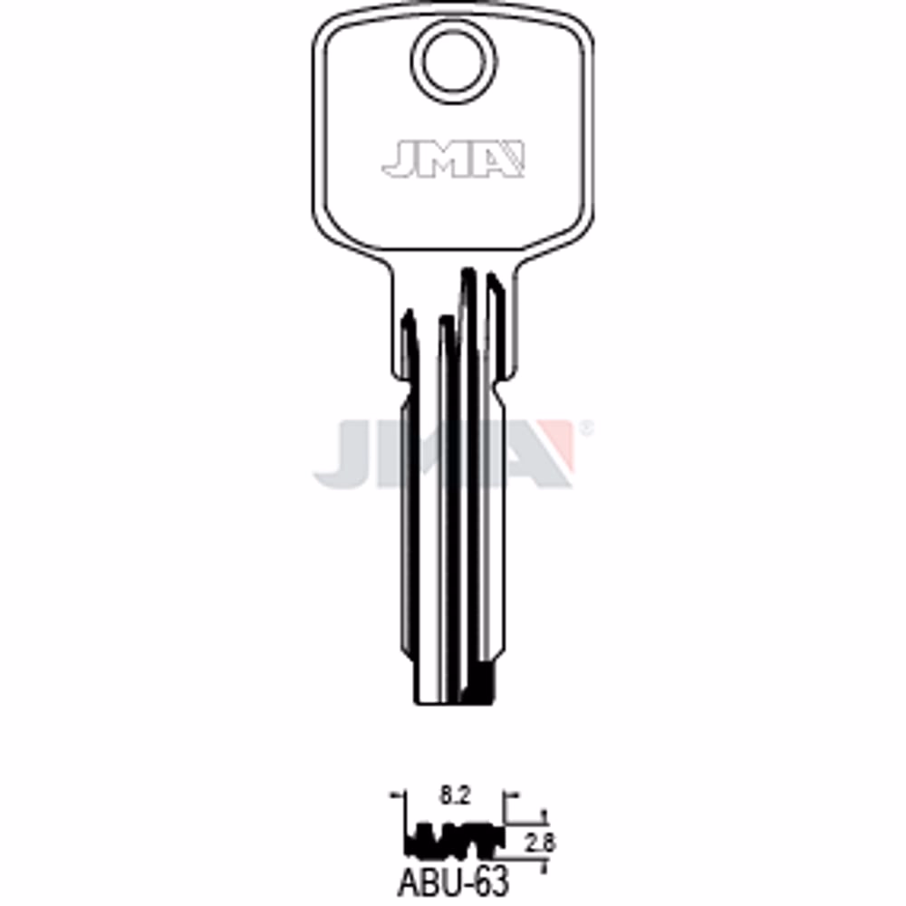 LLAVE JMA LATON SEGURIDAD (ABU-63)