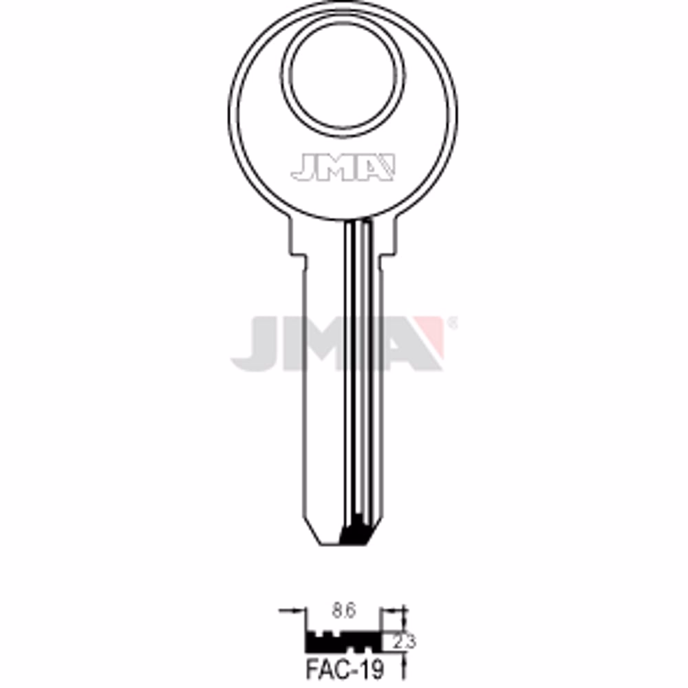 LLAVE JMA ALPACA SEGURIDAD (FAC-19)