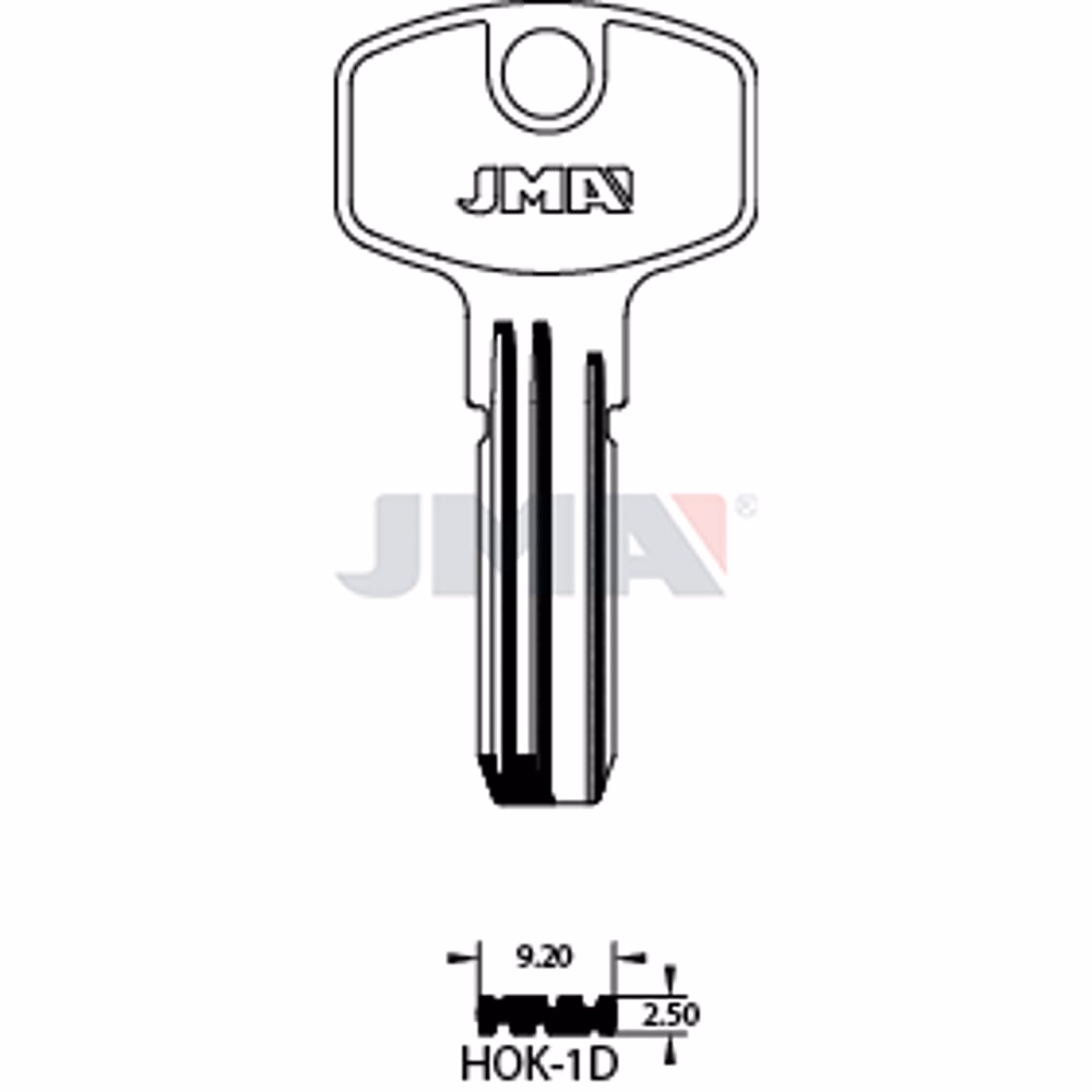 LLAVE JMA LATON SEGURIDAD (HOK-1D)