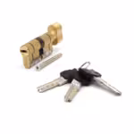 High Security Cylinder IRIDIUM M, Single-Clutch, Knob and Cam 15mm 30x30 Brass