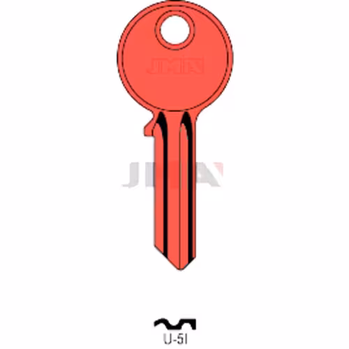 LLAVE JMA ALUMINIO (U-5I ROJO)