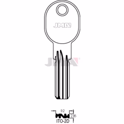 LLAVE JMA LATON SEGURIDAD (ITO-2D)