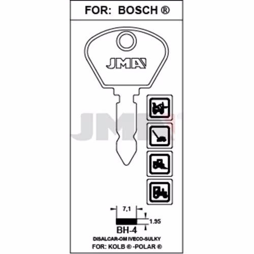 LLAVE JMA ACERO-C (BH-4)