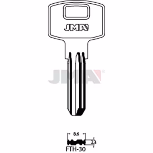 LLAVE JMA LATON SEGURIDAD (FTH-30)