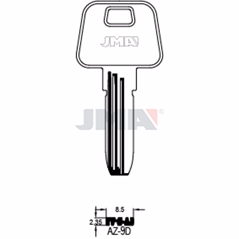 LLAVE JMA ALPACA SEGURIDAD (AZ-9D)