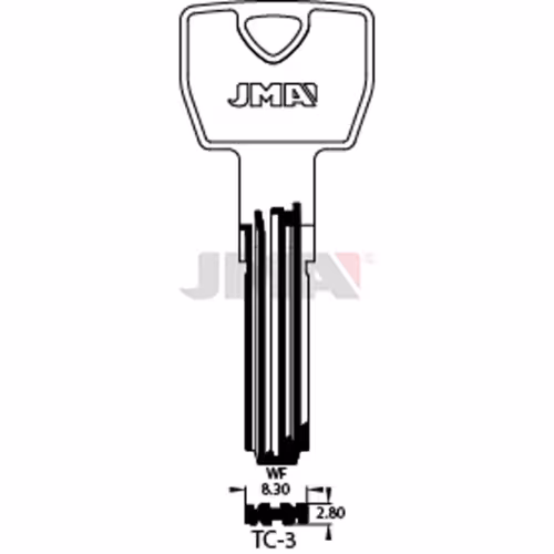 LLAVE JMA LATON SEGURIDAD (TC-3)