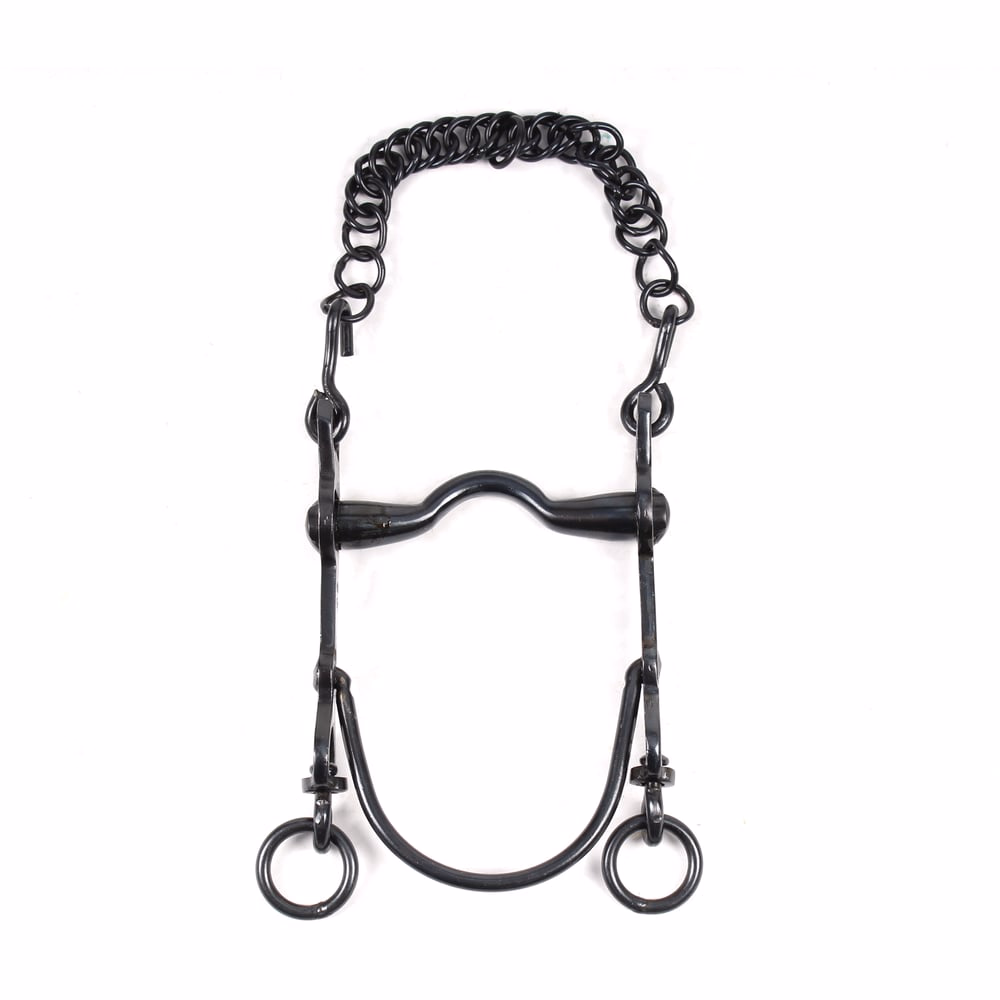 BOCADO VAQUERO PONY FIJO-CURVO PAVONADO HEKO