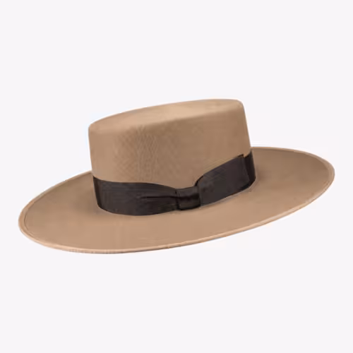 82332 Sombrero Cañero Lana 180 gr con cinta de medio lazo
