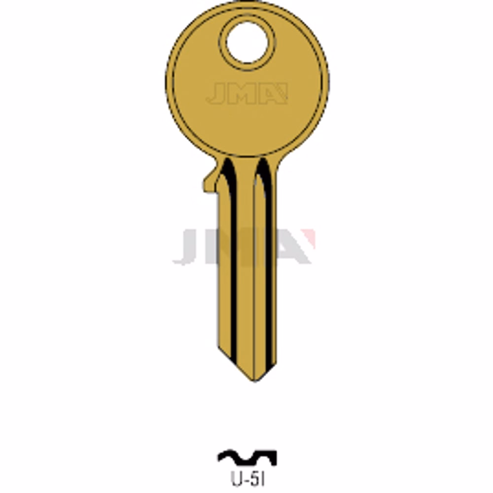 LLAVE JMA ALUMINIO (U-5I ORO)