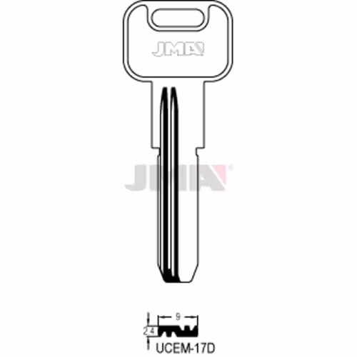 LLAVE JMA LATON SEGURIDAD (UCEM-17D)