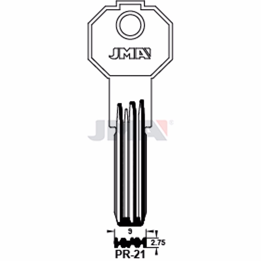 LLAVE JMA LATON SEGURIDAD (PR-21)