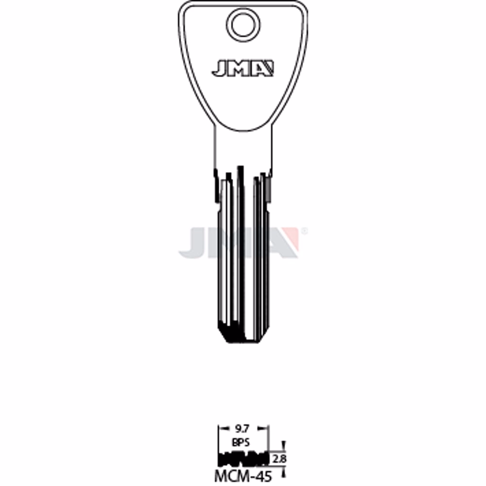 LLAVE JMA LATON SEGURIDAD (MCM-45)