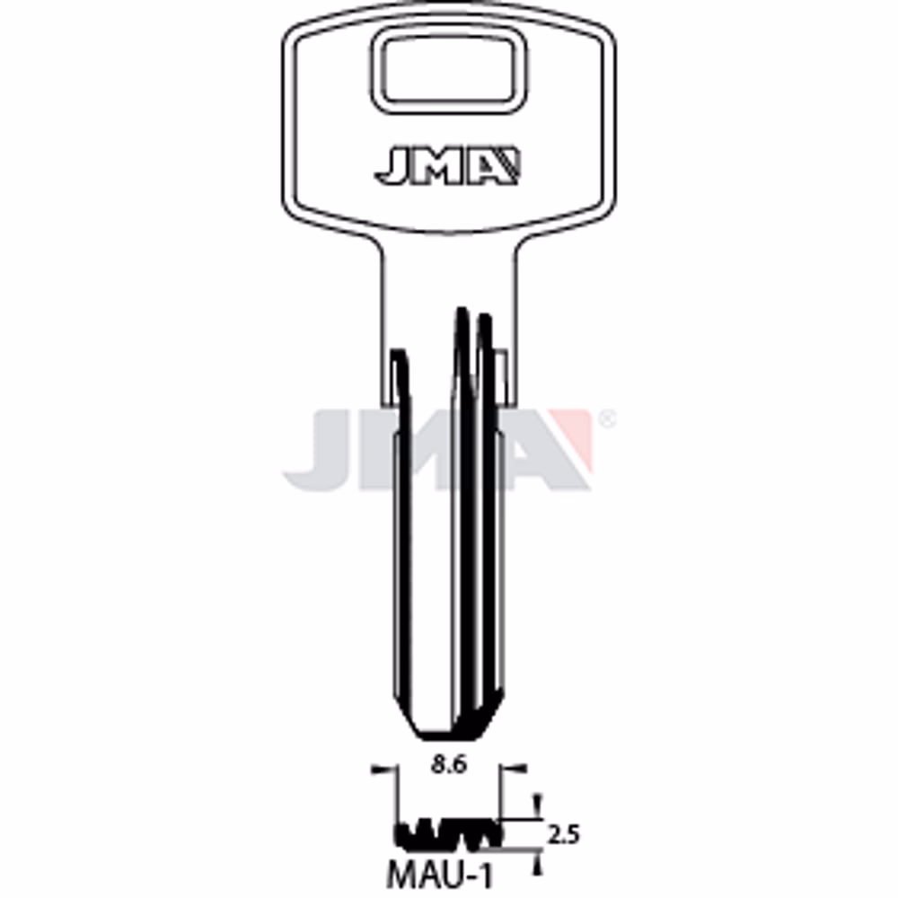 LLAVE JMA LATON SEGURIDAD (MAU-1)