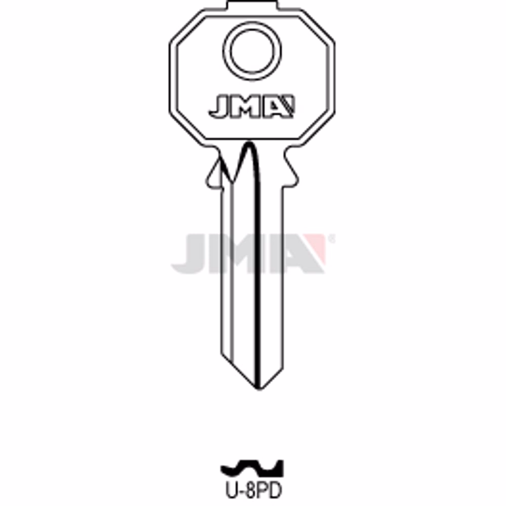 LLAVE JMA ACERO-C (U-8PD)