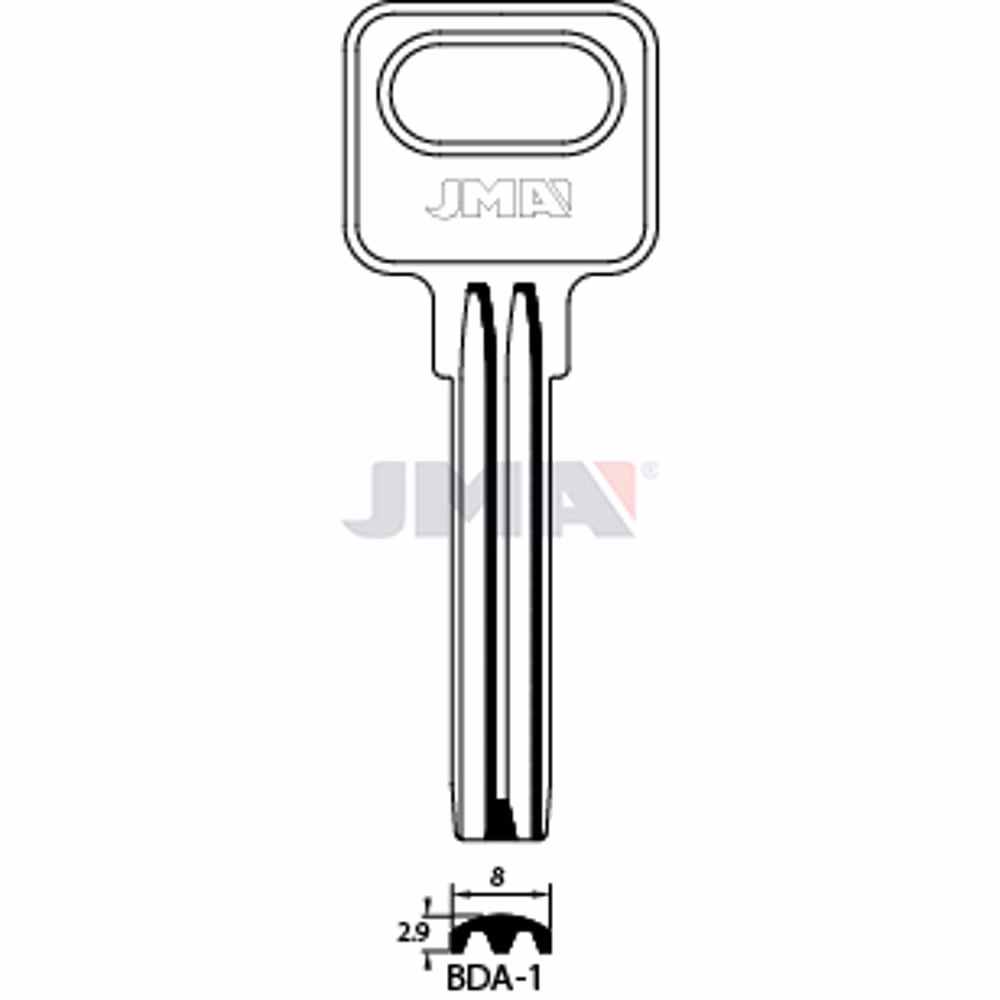 LLAVE JMA LATON SEGURIDAD (BDA-1)