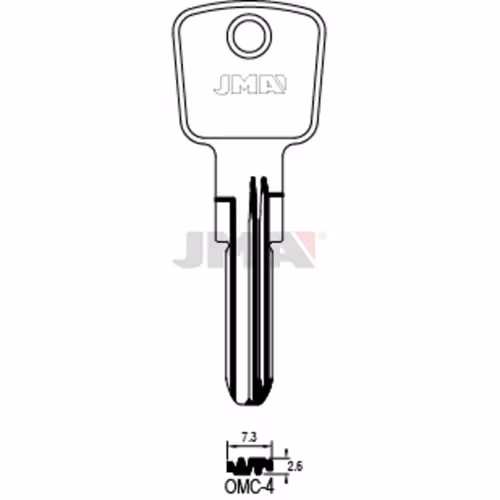 LLAVE JMA LATON SEGURIDAD (OMC-4)