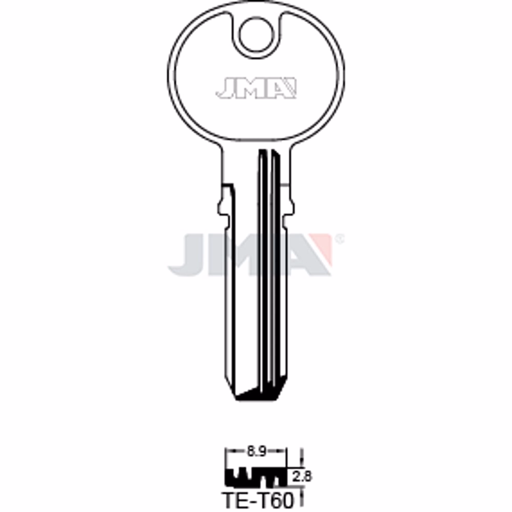 LLAVE JMA LATON SEGURIDAD (TE-T60)