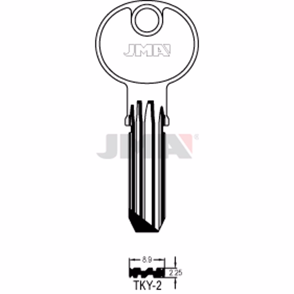LLAVE JMA LATON SEGURIDAD (TKY-2)