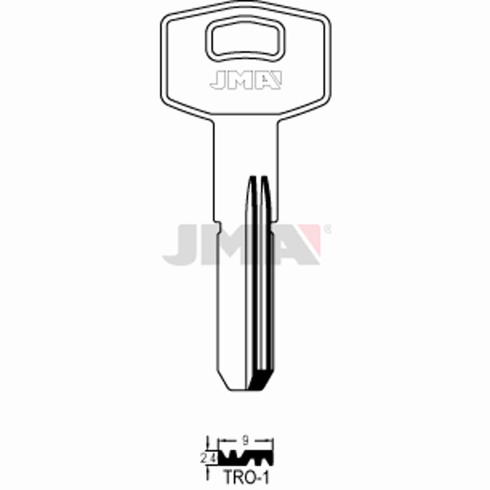 LLAVE JMA LATON SEGURIDAD (TRO-1)