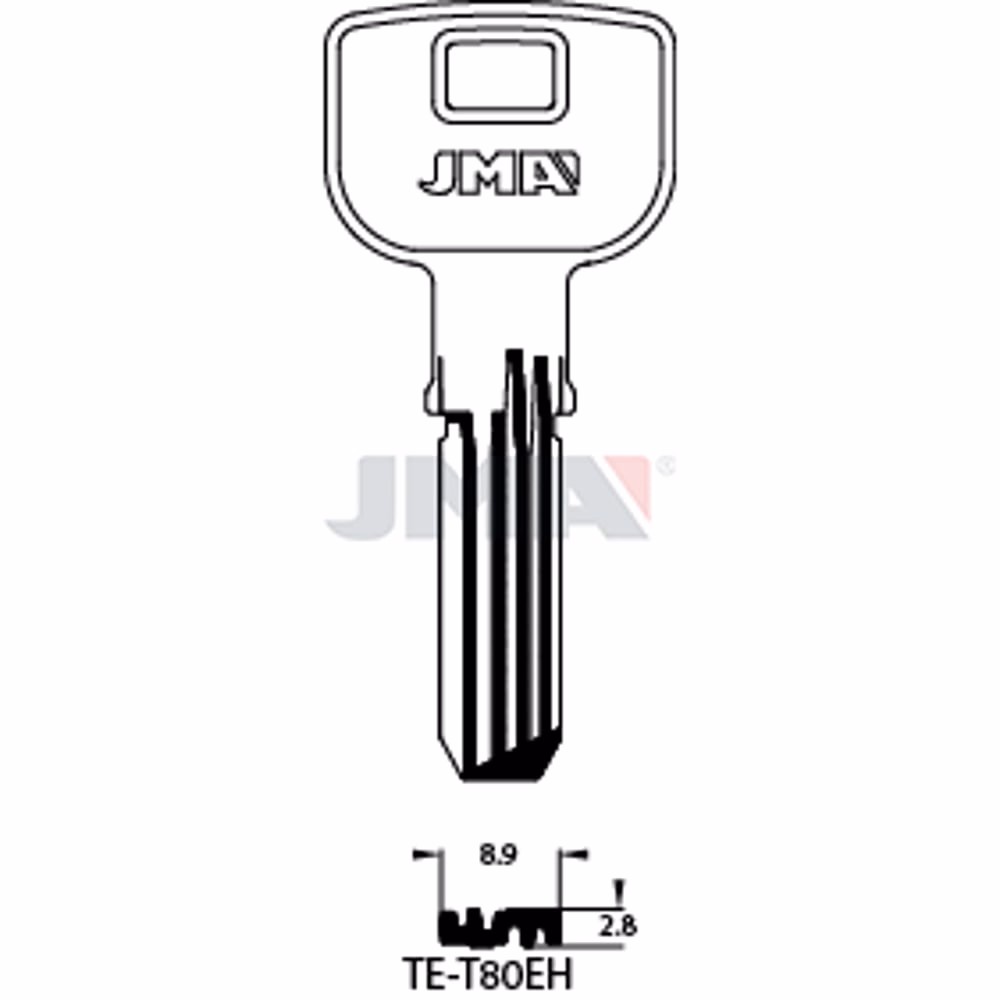 LLAVE JMA ALPACA SEGURIDAD (TE-T80EH)