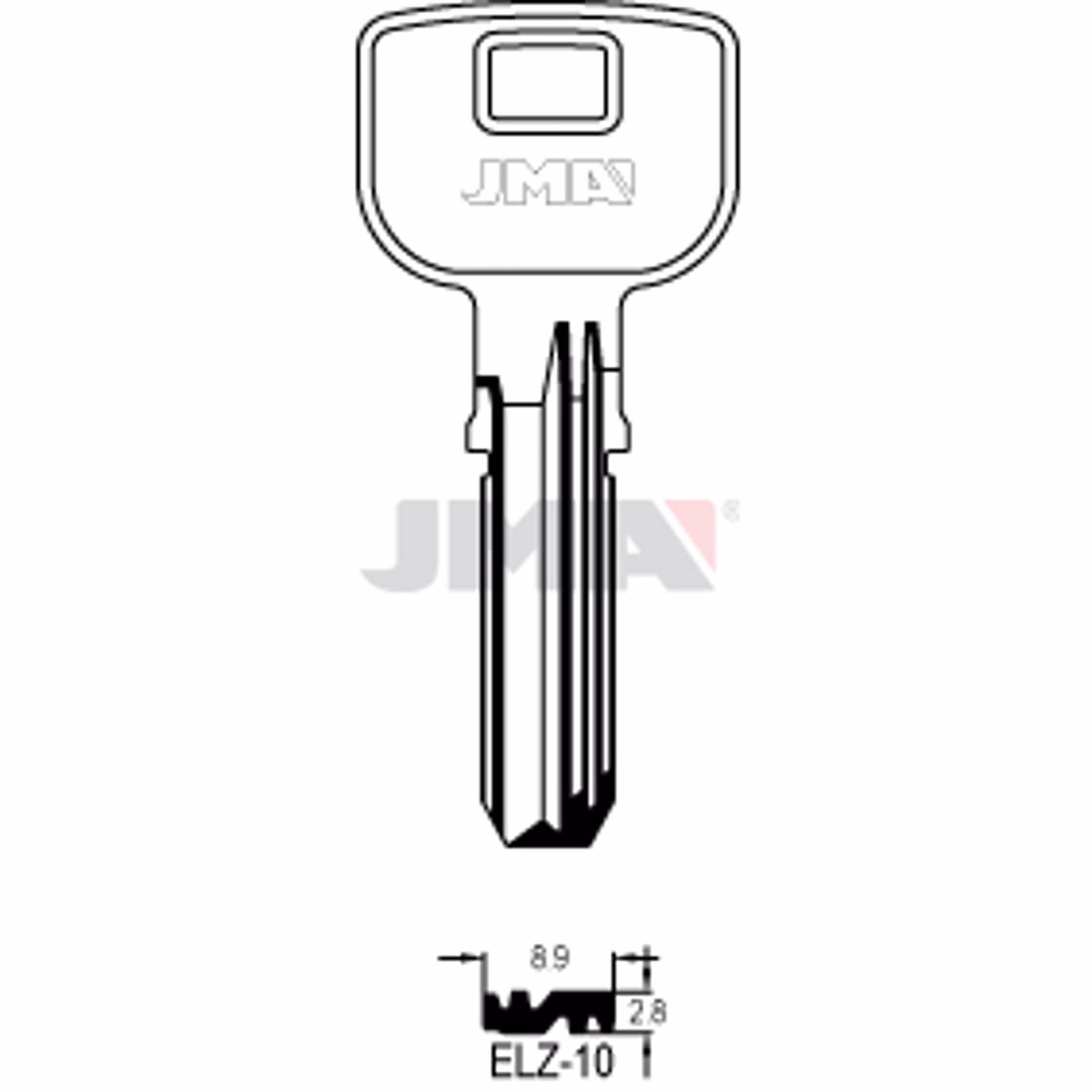 LLAVE JMA LATON SEGURIDAD (ELZ-10)