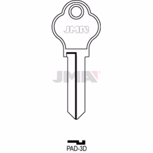 LLAVE JMA ACERO-C (PAD-3D)