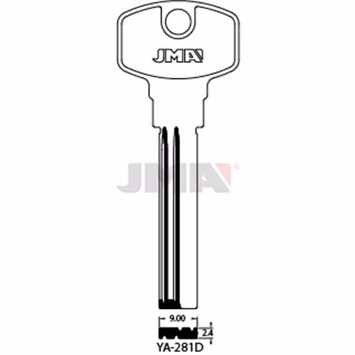 LLAVE JMA LATON SEGURIDAD (YA-281D)