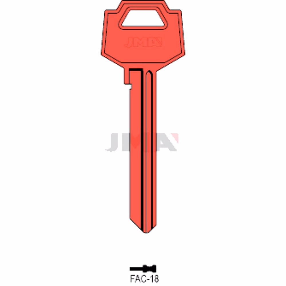 LLAVE JMA ALUMINIO (FAC-18 ROJO)