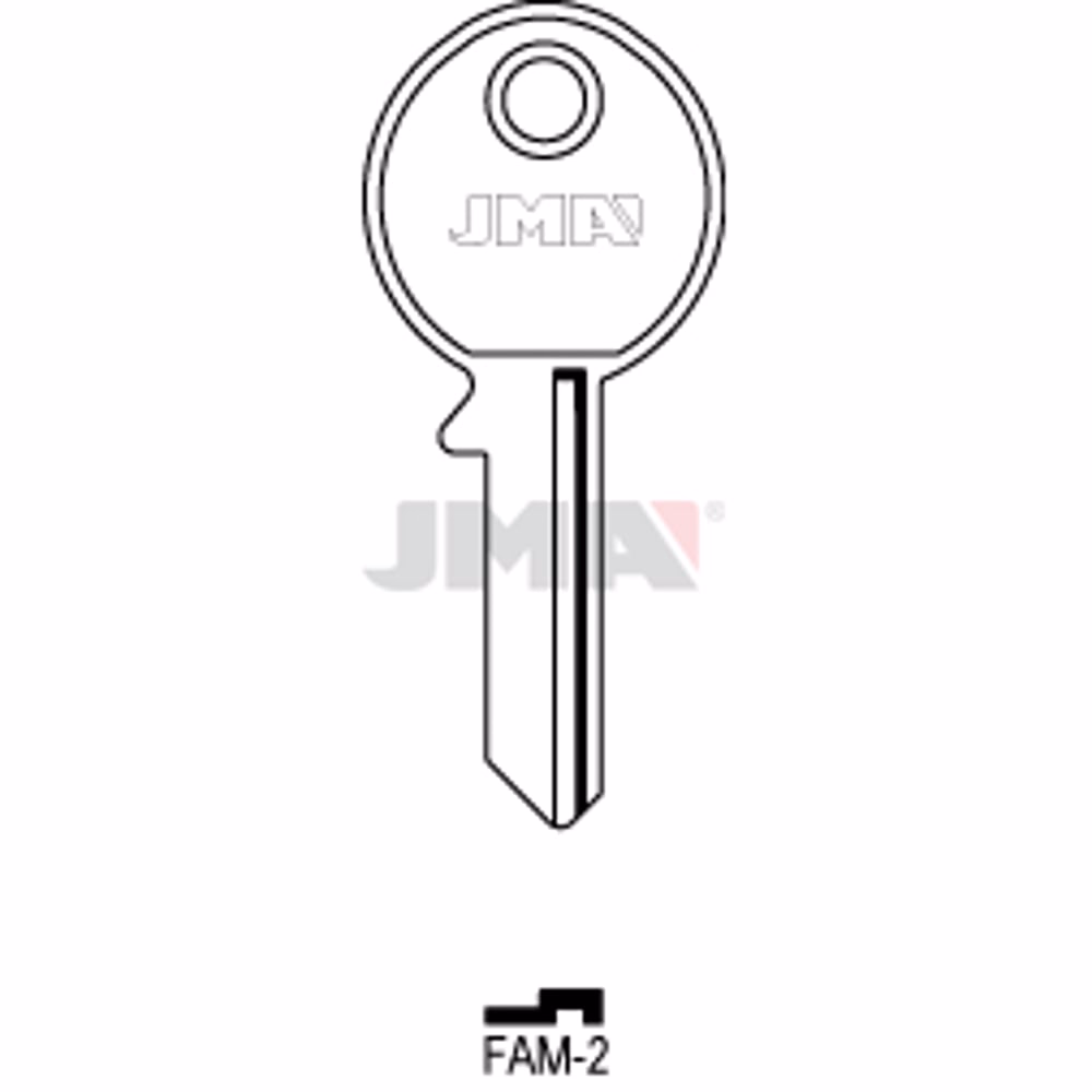 LLAVE JMA ACERO-C (FAM-2)