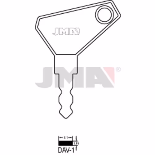 LLAVE JMA ACERO-C (DAV-1)