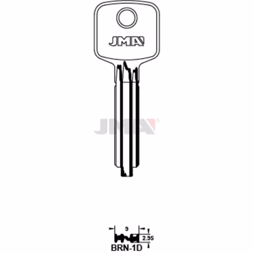 LLAVE JMA LATON SEGURIDAD (BRN-1D)