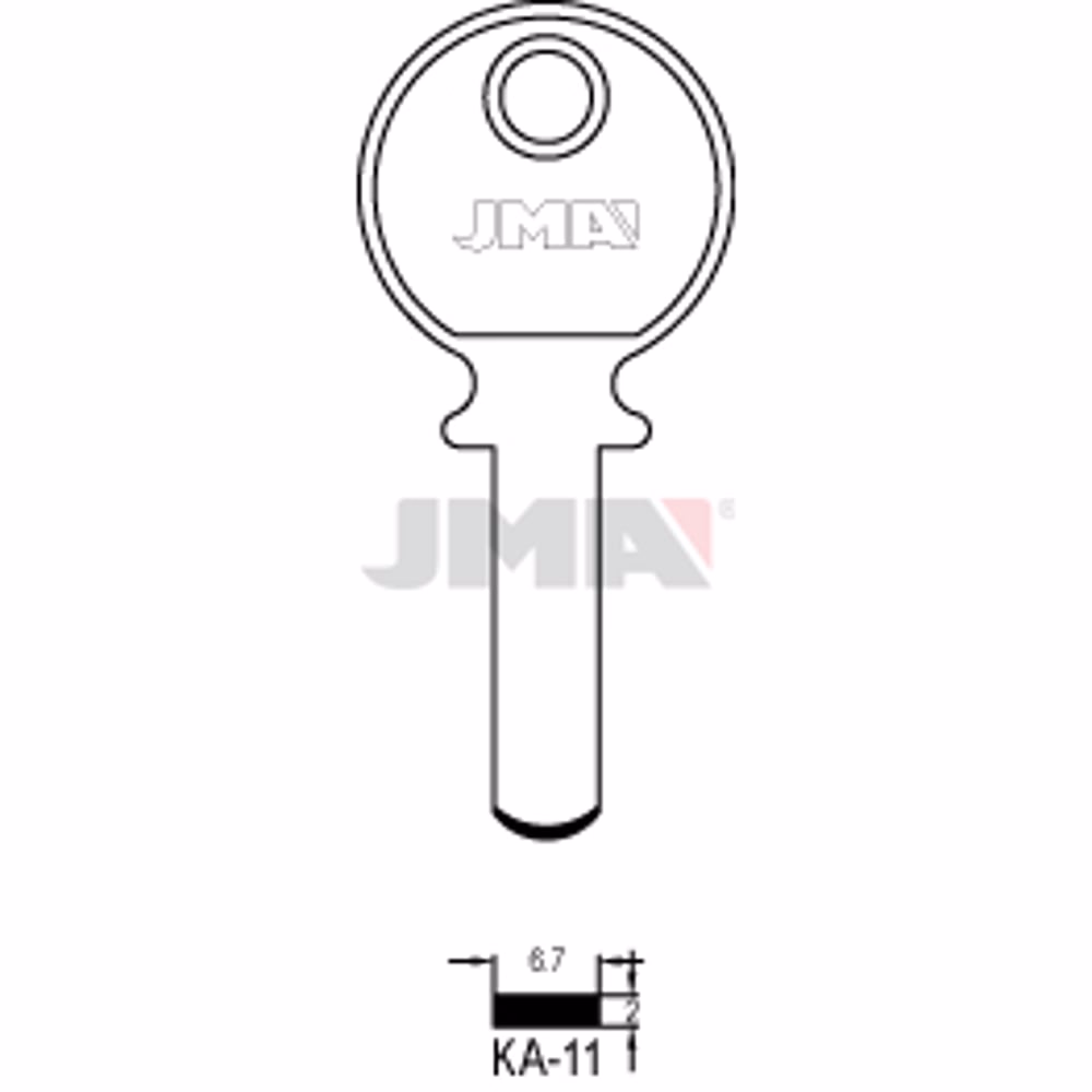 LLAVE JMA LATON SEGURIDAD (KA-11)