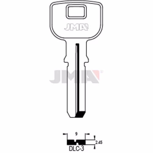 LLAVE JMA LATON SEGURIDAD (DLC-3)