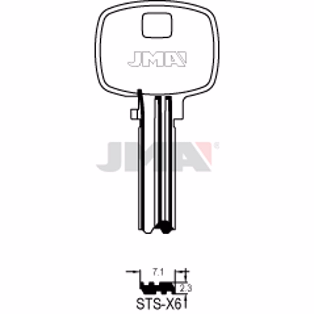 LLAVE JMA LATON SEGURIDAD (STS-X6)