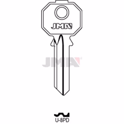 LLAVE JMA ACERO-C (U-8PD)