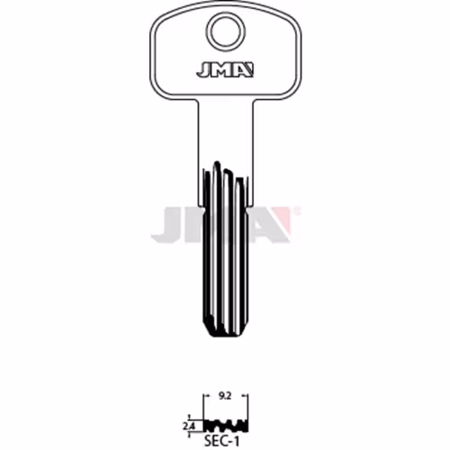 LLAVE JMA LATON SEGURIDAD (SEC-1)