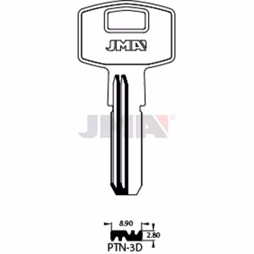 LLAVE JMA LATON SEGURIDAD (PTN-3D)