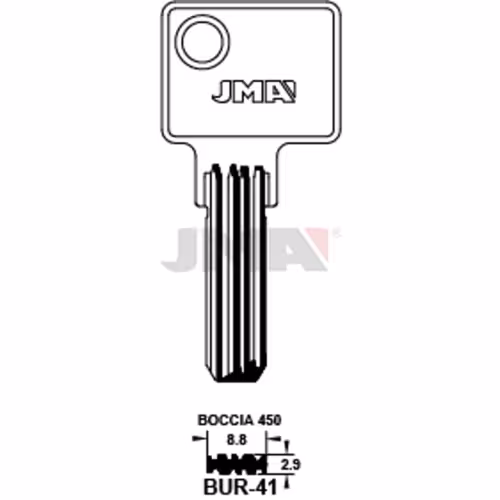 LLAVE JMA LATON SEGURIDAD (BUR-41)