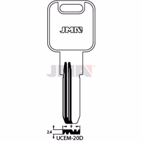 LLAVE JMA LATON SEGURIDAD (UCEM-20D)