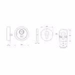 Escudo para Cerradura ES803 