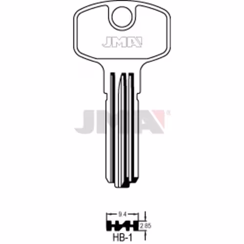 LLAVE JMA LATON SEGURIDAD (HB-1)