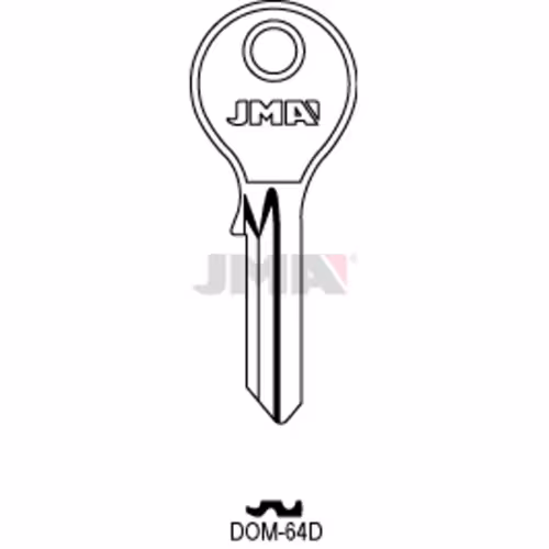 LLAVE JMA ACERO-C (DOM-64D)