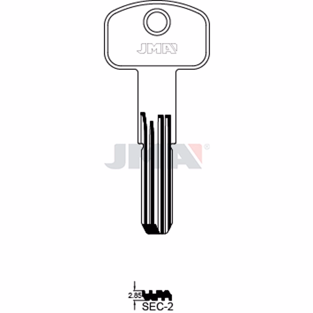 LLAVE JMA LATON SEGURIDAD (SEC-2)