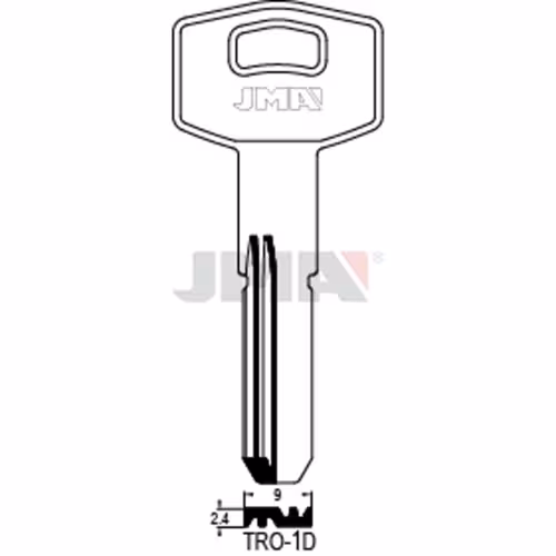 LLAVE JMA LATON SEGURIDAD (TRO-1D)