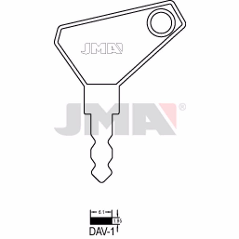LLAVE JMA ACERO-C (DAV-1)