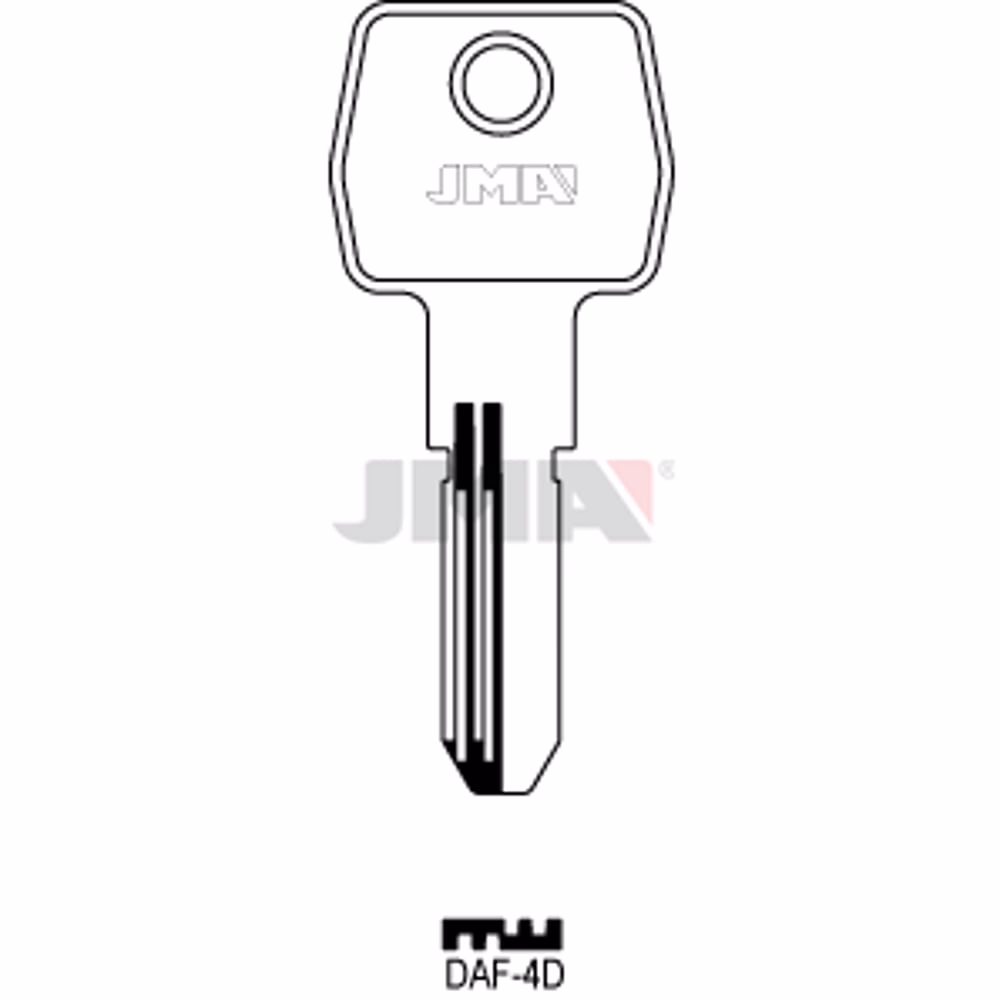 LLAVE JMA LATON SEGURIDAD (DAF-4D)