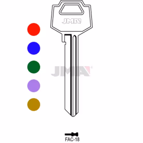 LLAVE JMA ALUMINIO (FAC-18 SURTIDO)