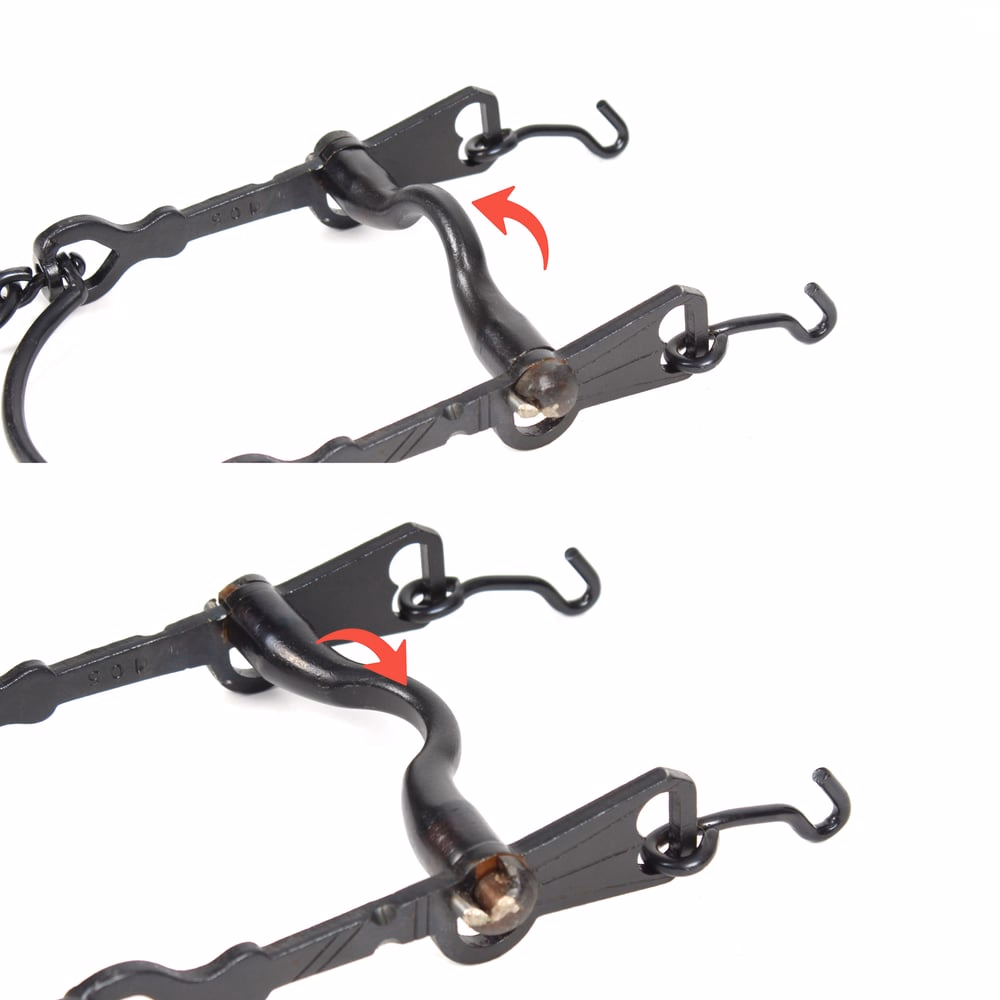 BOCADO VAQUERO FIJO-CURVO EMBOCADURA INGLESA DON JUAN (PAVONADO)