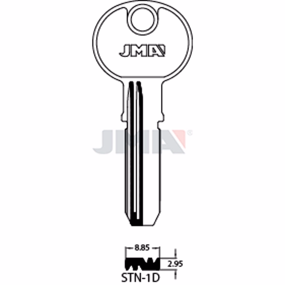 LLAVE JMA LATON SEGURIDAD (STN-1D)
