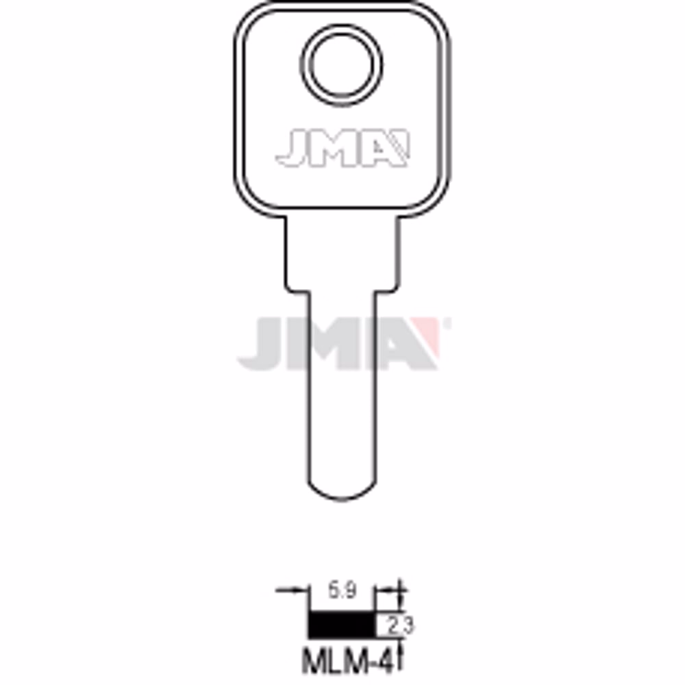 LLAVE JMA LATON SEGURIDAD (MLM-4)